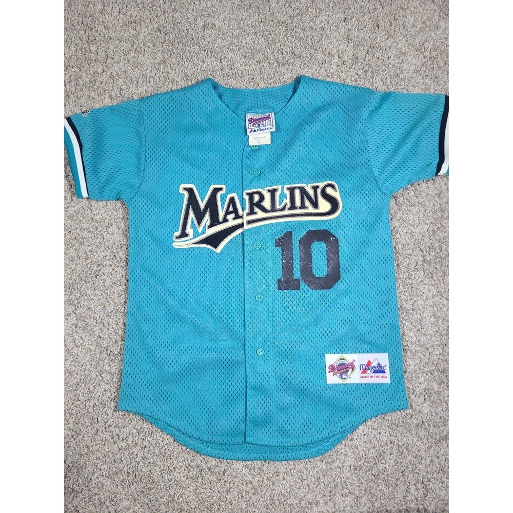 Vintage 90s‎ Florida Marlins Gary Sheffield Majestic Mesh Jersey